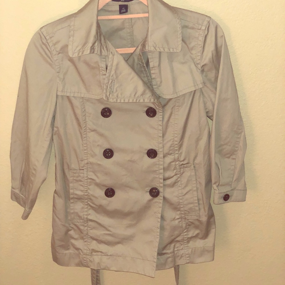Gap short trench coat